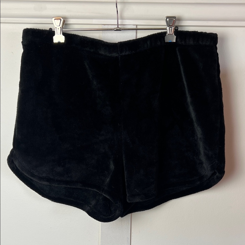 Black Velvet Sleep Pj Shorts
